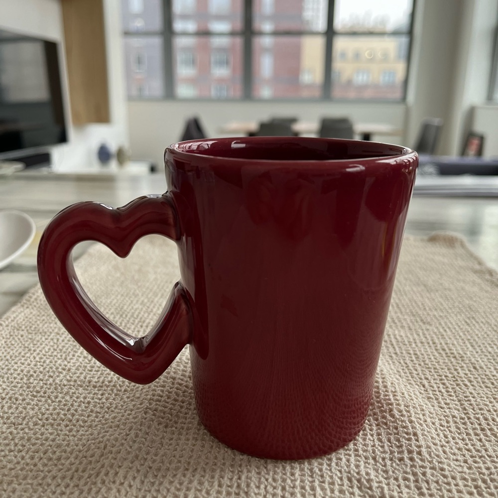 Williams Sonoma Heart Love Mug